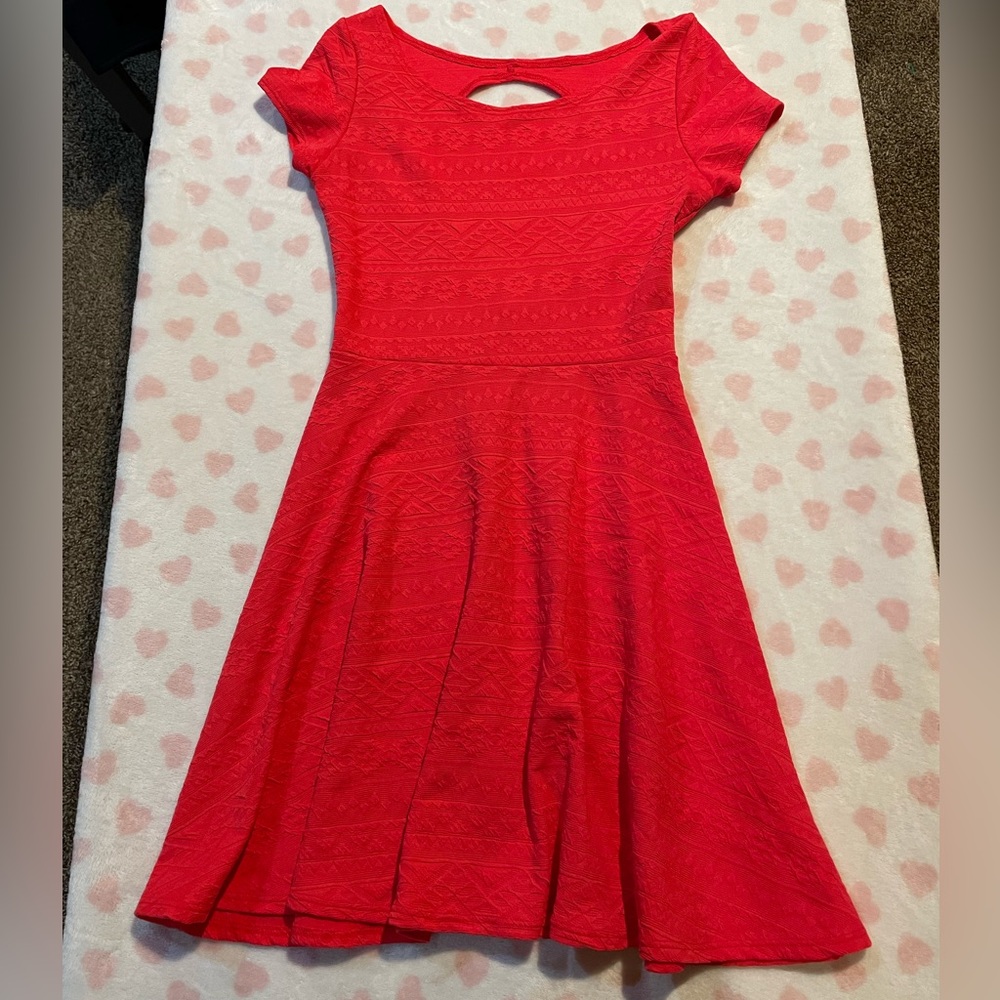 Pink Patterned Dress